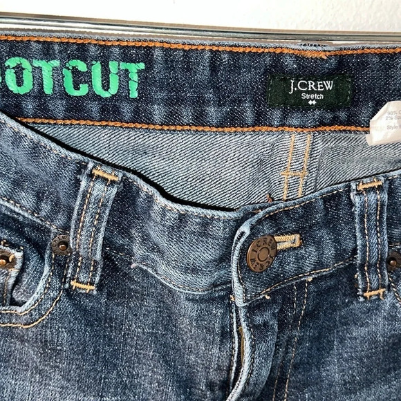 J.Crew Factory, 27S, stretch boot cut, mid rise, five pocket button zip denim - Picture 5 of 10